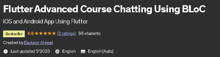Pictures · Udemy — Flutter Advanced Course Chatting Using BLoC 2023-7