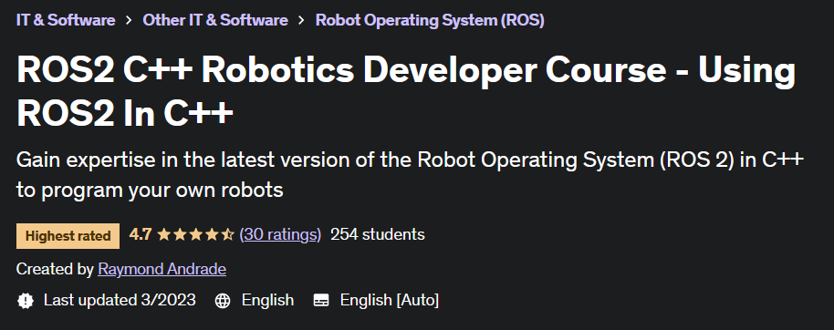 Pictures · ROS2 C++ Robotics Developer Course – Using ROS2 In C++ 2022-11