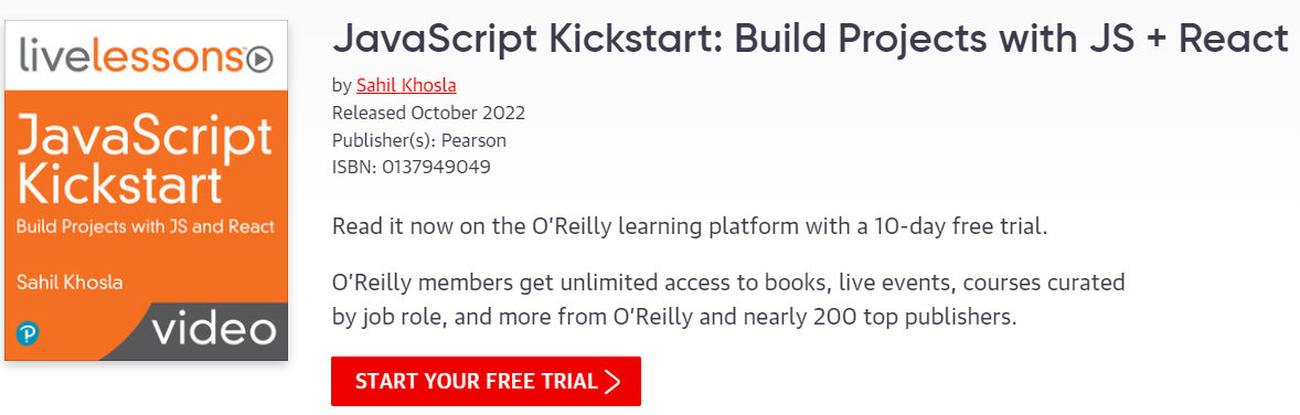 Pictures · Oreilly — JavaScript Kickstart: Build Projects with JS + React 2022-10