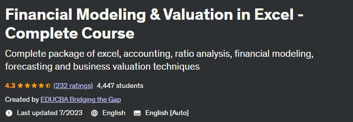 Pictures · Udemy — Financial Modeling & Valuation in Excel – Complete Course 2023-4