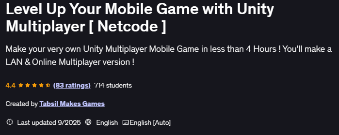 تصاویر · Unity Multiplayer کے ساتھ آپ کے موبائل کھیل کو اپ گریڈ کریں [ Netcode ] 2023-12