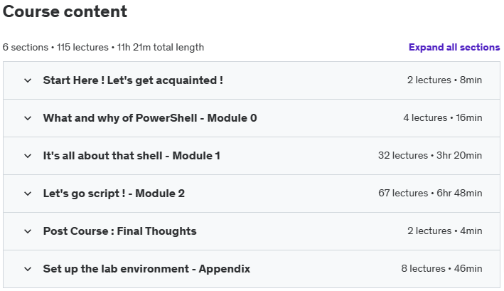课程主题 · PowerShell 从 初学者 到 Sheller 和 Scripter 2024-4