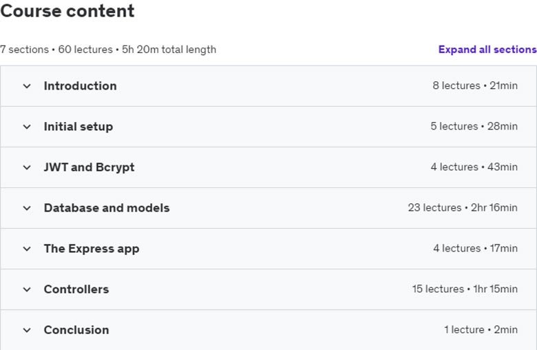 Course topics · Introduction to Sequelize ORM (w/ Express.js + Postgres) 2021-8
