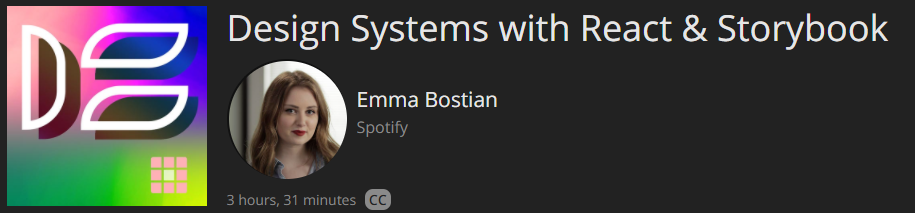 Pictures · Design Systems with React & Storybook 2020-5