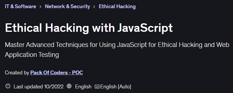 Bilder · Ethische Hacking mit JavaScript 2022-10
