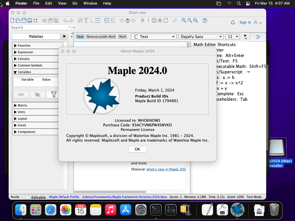 Pictures · Maplesoft Maple/MapleSim 2026.1.1 Win/macOS/Linux