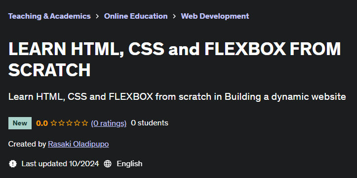 Pictures · Udemy — LEARN HTML, CSS and FLEXBOX FROM SCRATCH 2024-10