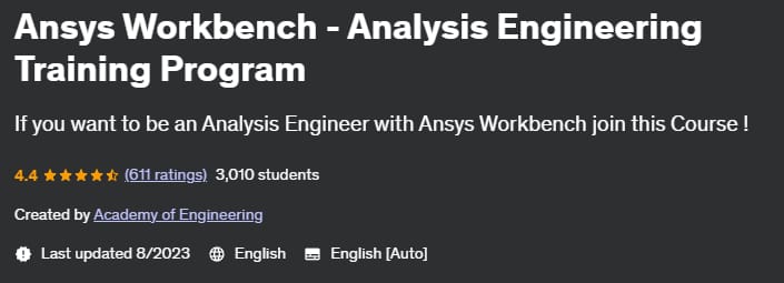 Pictures · Ansys Workbench – Analysis Engineering Training Program 2020-8