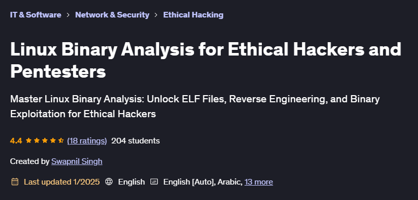 Pictures · Linux Binary Analysis for Ethical Hackers and Pentesters 2025-1