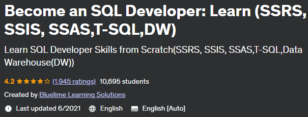 Pictures · Udemy — Become an SQL Developer: Learn (SSRS, SSIS, SSAS,T-SQL,DW) 2020-5