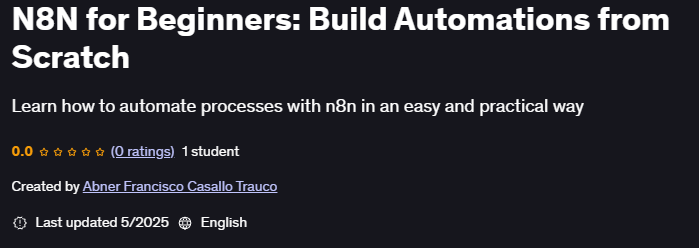 تصاویر · n8n ابتدائی: Scratch سے Build Automations 2025-5