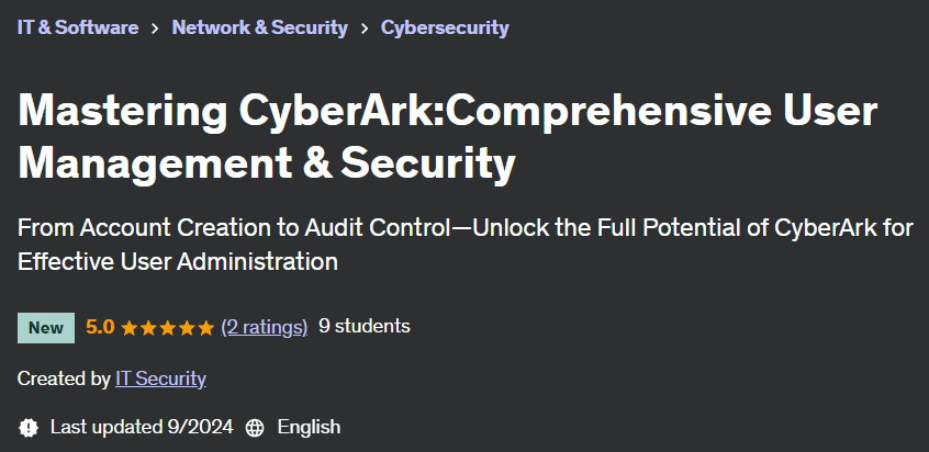 Pictures · Udemy — Mastering CyberArk:Comprehensive User Management & Security 2024-9