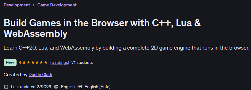 चित्र · ब्राउज़र में खेल बनाने के लिए C++, चंद्रमा और WebAssembly 2026-2
