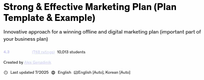 Pictures · Udemy — Strong & Effective Marketing Plan (Plan Template & Example) 2025-7