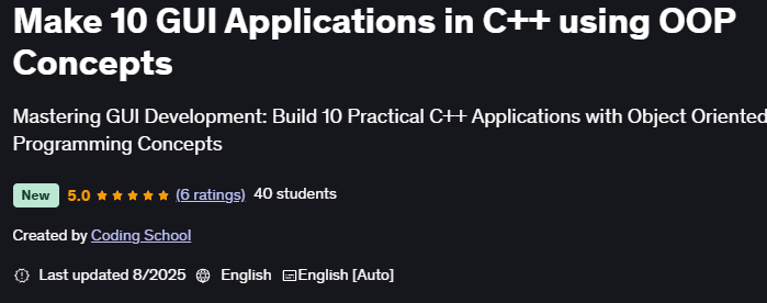 الصور · جعل 10 تطبيقات GUI C++ استخدام المفاهيم OOP 2025-8