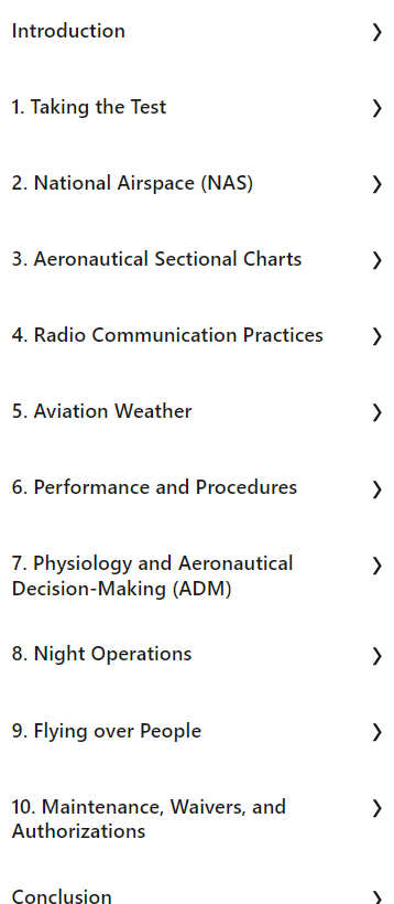 Course topics · LinkedIn — Cert Prep FAA 107 Commercial Drone License 2024-5