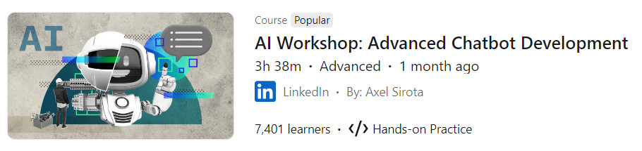 Pictures · LinkedIn — AI Workshop: Advanced Chatbot Development 2024-9