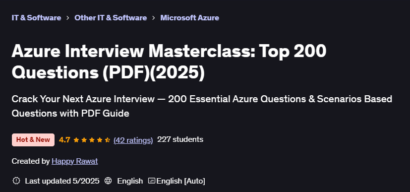 Pictures · Udemy — Azure Interview Masterclass: Top 200 Questions (PDF)(2025) 2025-5