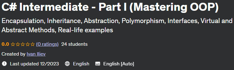 Pictures · C# Intermediate – Part I (Mastering OOP) 2023-12