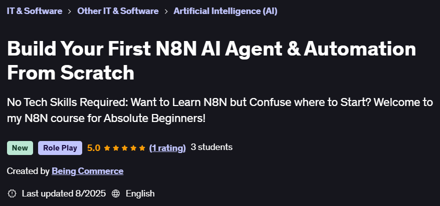 Pictures · Udemy — Build Your First N8N AI Agent & Automation From Scratch 2025-8