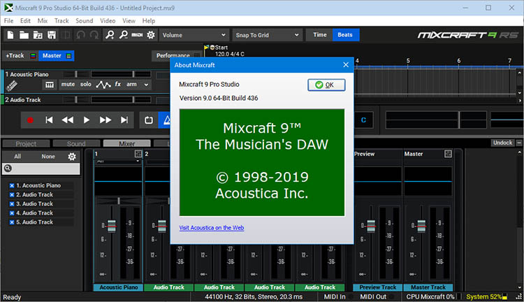 Pictures · Acoustica Mixcraft Pro Studio 9.0.470 / Recording Studio 10.6.636