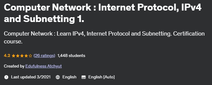 Pictures · Udemy — Computer Network : Internet Protocol, IPv4 and Subnetting 1. 2021-3