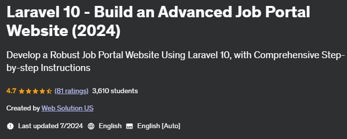 Pictures · Udemy — Laravel 10 – Build an Advanced Job Portal Website (2024) 2024-7