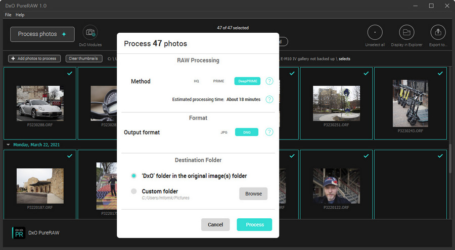 Pictures · DxO PureRAW 5.1.0.6 Win / 3.9.0.33 macOS