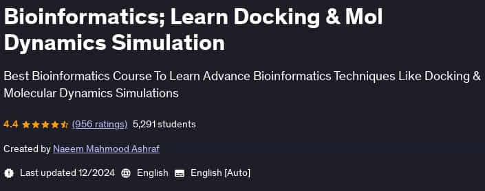 Pictures · Udemy — Bioinformatics; Learn Docking & Mol Dynamics Simulation 2024-12