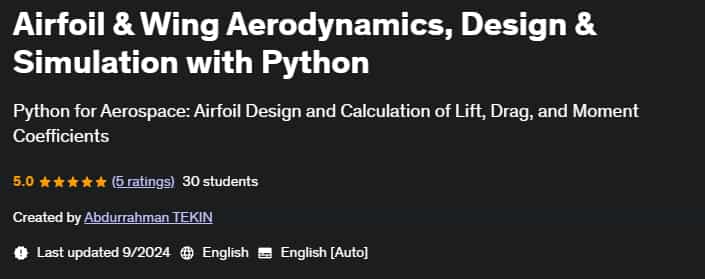 Pictures · Udemy — Airfoil & Wing Aerodynamics, Design & Simulation with Python 2024-9