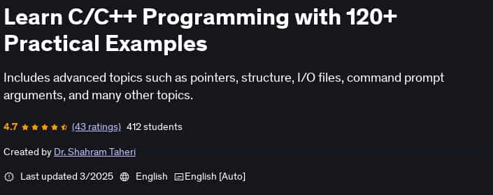Pictures · Udemy — Learn C/C++ Programming with 120+ Practical Examples 2025-3