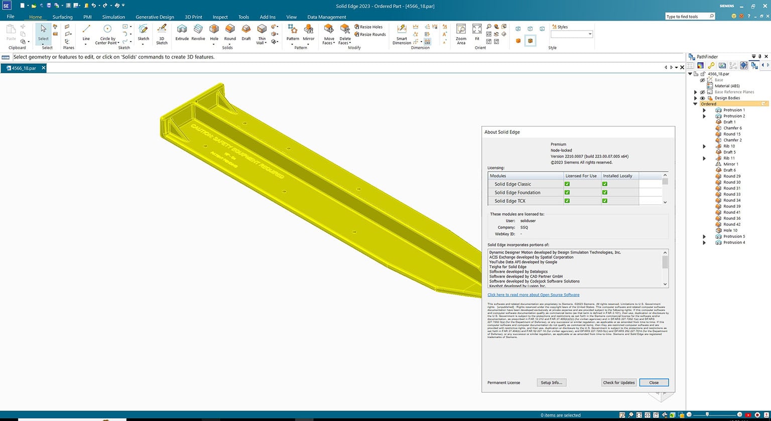 Images · Siemens et Solid Edge 2026 MP09 x64 + pièces standard