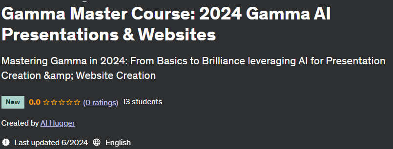 Pictures · Udemy — Gamma Master Course: 2024 Gamma AI Presentations & Websites 2024-6