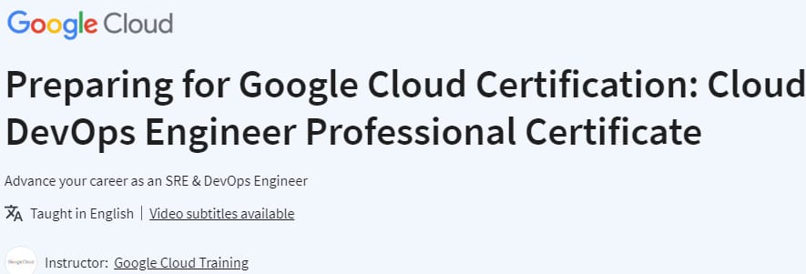 Pictures · Preparing for Google Cloud Certification: Cloud DevOps Engineer Professional Certificate 2024-2
