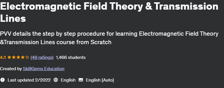 Pictures · Udemy — Electromagnetic Field Theory & Transmission Lines 2021-12