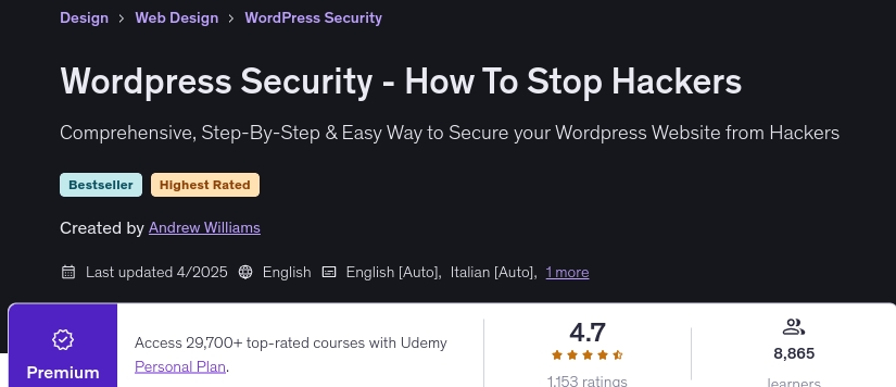 图片 · WordPress 安全 - 如何阻止黑客 2025-4
