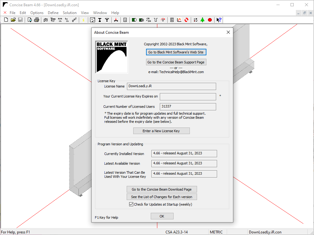 Pictures · Concise Beam 4.66m revision 1