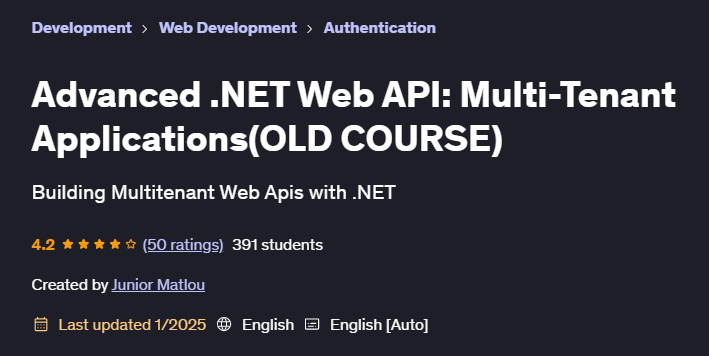 Pictures · Udemy — Advanced .NET Web API: Multi-Tenant Applications(OLD COURSE) 2024-12