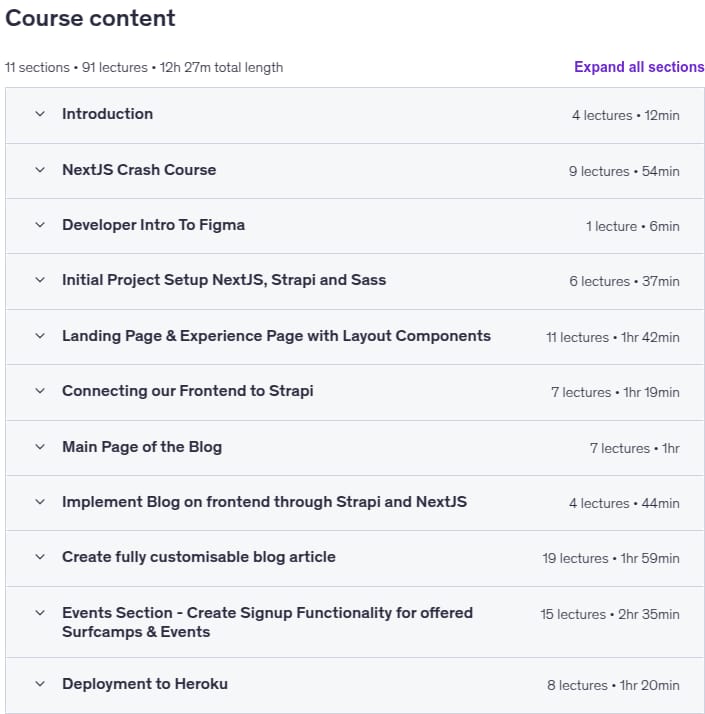 Kursthemen · The Freelance Stack: Realprojekt mit NextJS und Strapi 2024-2