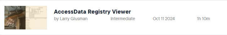 Pictures · Pluralsight — AccessData Registry Viewer 2024-9
