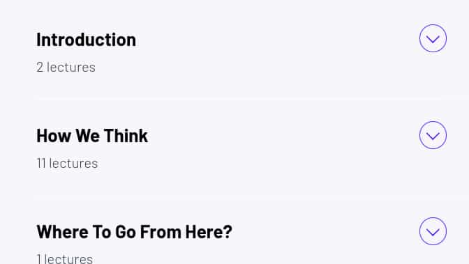 Course topics · ZeroToMastery — Learning to Think [Cognitive Bias] 2025-4