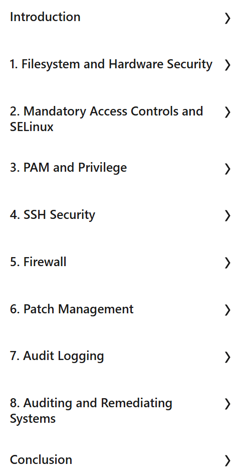 Sujets du cours · Création de Red Hat Enterprise Linux 2026-6