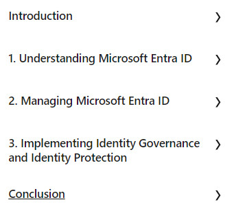 Course topics · LinkedIn — Microsoft Entra ID for Administrators 2023-11