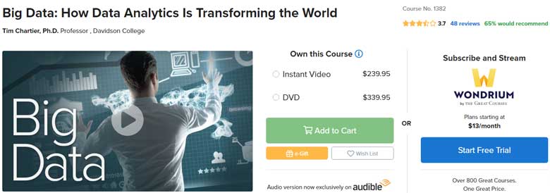 Pictures · The Great Courses — Big Data: How Data Analytics Is Transforming the World 2020-4