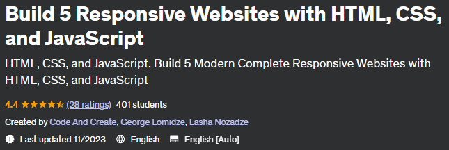 Pictures · Build 5 Responsive Websites with HTML, CSS, and JavaScript 2023-10