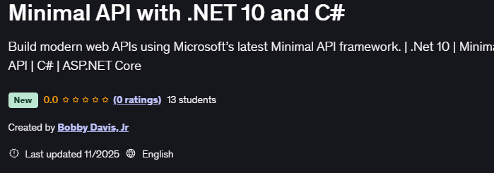 चित्र · न्यूनतम API के साथ .NET 10 और C# 2025-11