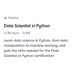 Data Scientist in Python 2024-8