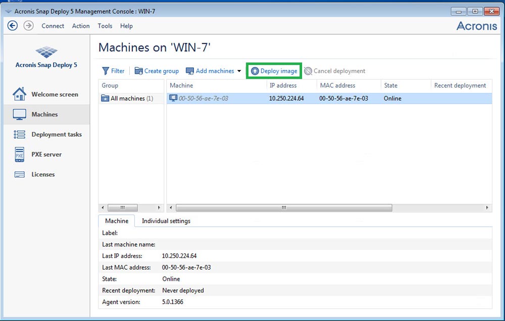 Pictures · Acronis Snap Deploy 5.0.2028 / 6.0.3900 Update 1 Bootable ISO