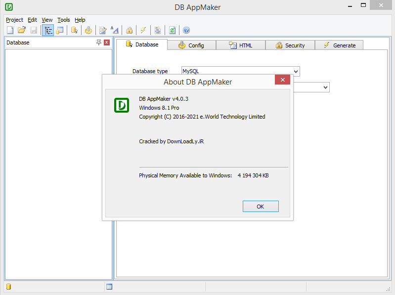 Pictures · e.World Tech DB AppMaker 4.0.4