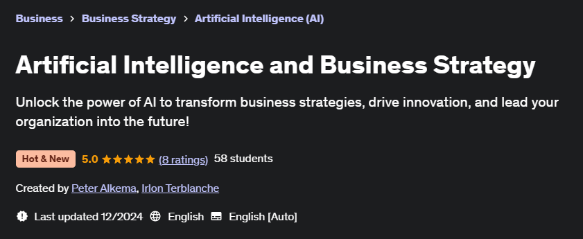 Pictures · Udemy — Artificial Intelligence and Business Strategy 2024-10